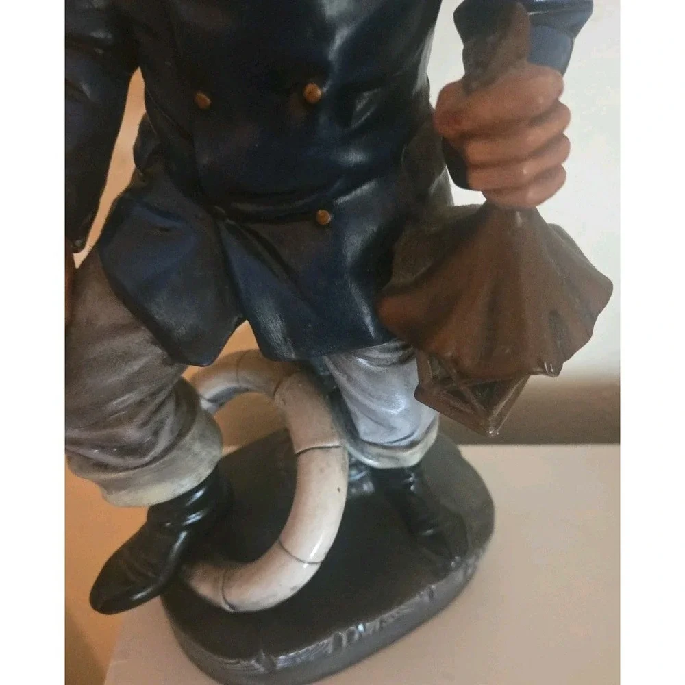 Vintage Ceramic Sea‎ Captain  Lantern Figurine 15